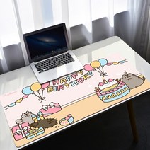 노트북 데스크탑 테블릿PC 귀여운 만화 Pusheen 애니메이션 마우스 패드 컴퓨터 게임 노트북 사무실 액세, 17 CSF000846_04 300x800x2mm