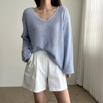 에이치스 허벅지커버 무지 핀턱 A라인 밴딩 린넨 반바지