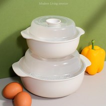 냉동식품 전자렌지 전용용기 해동냄비 2P 사용이편리한 밥해동 실리콘, 그레이
