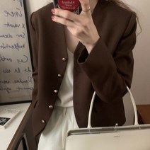 오비 여성 캐주얼 자켓 노카라 봄 가을 자켓