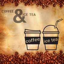 아트박스/꾸밈 pp007-coffee ice tea, 색상선택 블랙