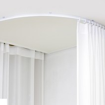 윈도우드레스 라운드 커튼레일 대 12자, 화이트, 1개