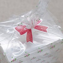 [오케이유원] 포장재료 클리어타이 큐트리본, 10개입