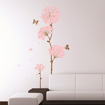 젤리펀트 인테리어 벽지 포인트스티커, 봄날의벗꽃