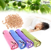 건강한 꿀잠~매실씨앗 목베개/경추베개/숙면도움/순면커버증정, 2개세트/카키+랜덤