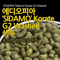 필더컵 에디오피아 Sidamo Korate G2 Washed 생두, 500g x 1개, 500g, 1개