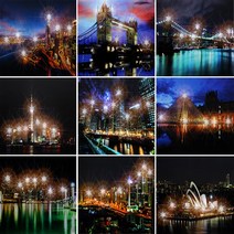 [마하리빙] LED 포토캔버스 액자 60cmX50cm, 001_뉴욕시티 야경