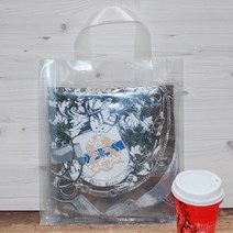 비닐쇼핑백 루프쇼핑백 투명무지, 50장