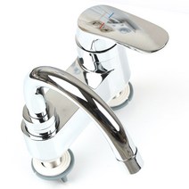 세면기용 4인치 모닝 수전 HY450, 크롬