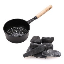 숯 점화냄비 조각숯, 2종 (숯점화냄비, 조각숯)