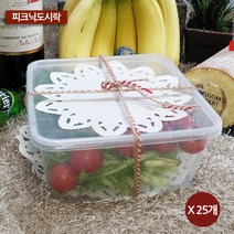 피크닉도시락 일회용기 TSQ1500, 25개입, 1개