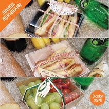 [크라프트 피크닉도시락] 샐러드세트 (5개), 샐러드세트 화이트 (5개), 5개