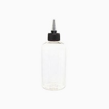 250ml 공병/DTF250 뾰족캡, 투명용기/검정캡, 1개