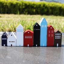 Countryitem 피렌체 하우스 8종 기타인테리어소품, 혼합색상, 1세트