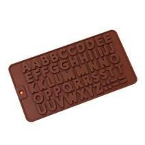 실리콘 몰드-납작알파벳 52구, 단품, 단품, 1개