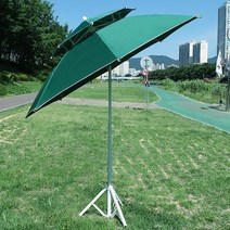 몬스터킹 지름 240cm 꺽임형 파라솔, 그린