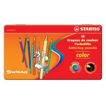 스타빌로 칼라 메탈박스, /, 12색색연필 1812-77, 12색