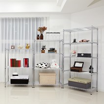 25파이 산업용메탈선반 앵글 철제선반진열대 2단/3단/4단/5단, 기둥높이750 3단