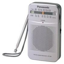 파나소닉 미니 라디오, 단일색상+건전지2알+모노잭, RF-P50