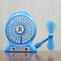 JAOR 미니팬 플러스 휴대용 USB 미니선풍기, DK-EF604, 블루