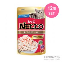 네코 참치토핑 게맛살 파우치 70g x12개 단품, 생선