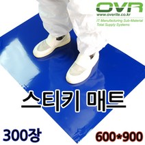OVR 국산 스티키매트. 크린매트. 끈끈이매트. 발먼지제거, 300장, 1박스