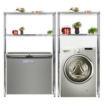 랙모아 김치냉장고 메탈선반, 세탁기2단 900일자형, 1개