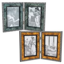 접이식 노블레스 사진액자 6x8/더블액자/액자/탁상용, 접이식 노블레스 6x8