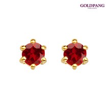 [골드팡] 14k/18k 2부 천연 탄생석 귀걸이-1월 가넷