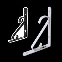 가구가구또가구 S자 선반받침대 벽선반, 화이트 소