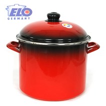 이엘오 독일 ELO 법랑냄비-24cm 대곰솥 큰냄비 삼계탕냄비 곰통, 24cm, 레드