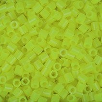 비즈노리 [비즈노리]컬러비즈+부자재 완벽구성, 컬러비즈/모양판/부자재/비즈통/세트상품, [선택1]싱글컬러비즈/33-형광노랑/5mm_50g