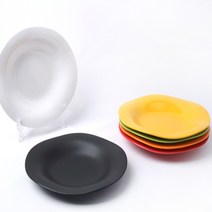 [킴스아트] 웨이브 파스타접시 (1호~2호 6 color), 블랙