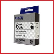 엡손 라벨테이프, ST6K(투명/흑색문자), 1개