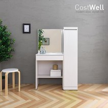 코스트웰 아이리스 화장대세트 (화장대+사이드수납장), 연두