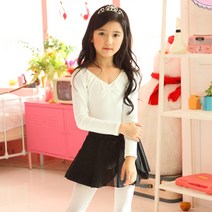 국산 큐티쉬폰 발레스커트(블랙)