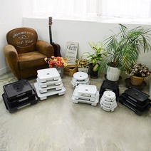 플라스틱 화분 물받침대 직사각형 둥근모서리 찍힘방지, 블랙, 1개