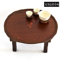 남원춘향공방 밥상 1인용 2인용 4인용 6인용 원형 접이식 사각 예쁜, 원형 엔틱 나비꽃 4호(지름69cm), 1개