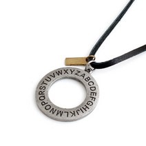 스타일썸 써클링 펜던트 남자 여자 가죽줄 롱 목걸이