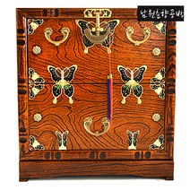 남원춘향공방 제기함 남원제기함 제수용품 제기보관함 오동나무 원목제기함, 1개, 오동 칠보나비 제기함