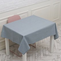 찬미디자인 린넨식탁보 무지, 블루, 2인식탁보 108x108