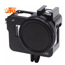 Stazmall 고프로7 UV렌즈필터 52mm+알미늄프레임 고프로567블랙실버화이트 공용 액션캠, GoPro, 블랙
