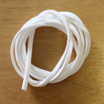 아이엠 가죽끈 세무끈 가죽줄 악세사리부자재 만들기재료, 흰색, 10개