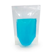아이스원 두꺼운 투명 스탠드지퍼백 12x19cm 100매묶음 칵테일봉투/한약파우치/투명지퍼백/육수팩, 소(S), 100매