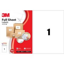 3M 일반형 A4전지 라벨 (21301/1칸/100매), 상세설명참조, 1