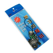 낚시 K3F 쭈꾸미 블랙 2단채비, 1팩, 4개입
