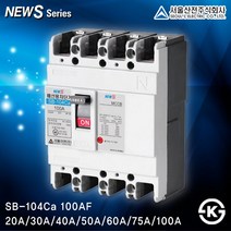 서울산전 누전 배선차단기[국내산]15A~1200A ks인증 분전함 전기차단기, [배선차단기09-3]SB-104Ca 40A