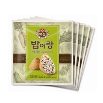 ppp CJ 밥이랑야채 27g x 5개 아침식사 도시락 간식 밥에 뿌려 먹으면 맛있음, 1.밥이랑 야채27gx5개