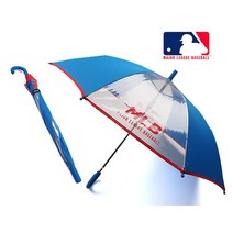 MLB 주니어우산 뉴욕 양키스 두폭투명 장우산 우산 - 블루