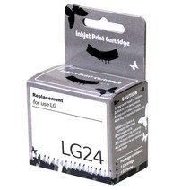 잉크미디어 LG-24 LG-25 비정품잉크, 재생 LG-24／블랙, 1개